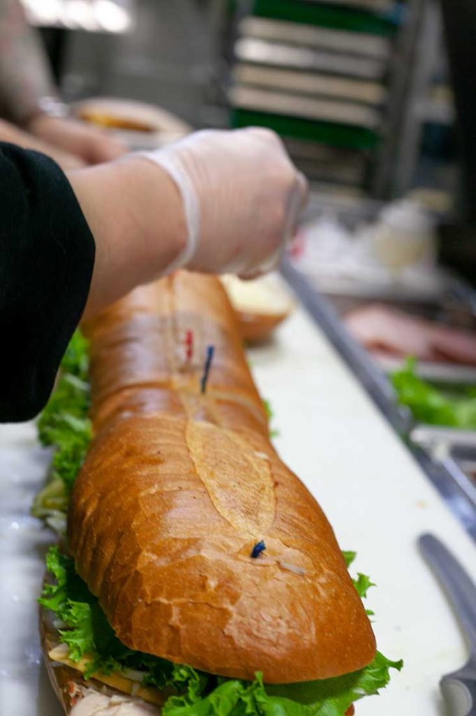 employment Employees Making Sandwiches